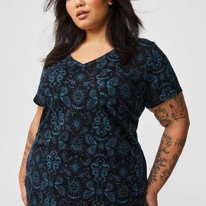 Torrid V-Neck Pocket Tee Heritage Slub 1X/14-16